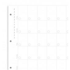 Комплект бланків Filofax Огляд місяця Недатовані (Clipbook) A4 Білий
