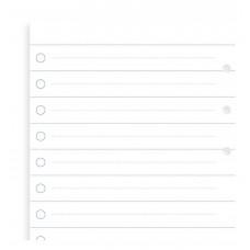 Комплект бланків Filofax Чек-лист (Clipbook) Personal Білий