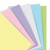 Комплект бланків у клітку до органайзеру Filofax Pocket Pastel
