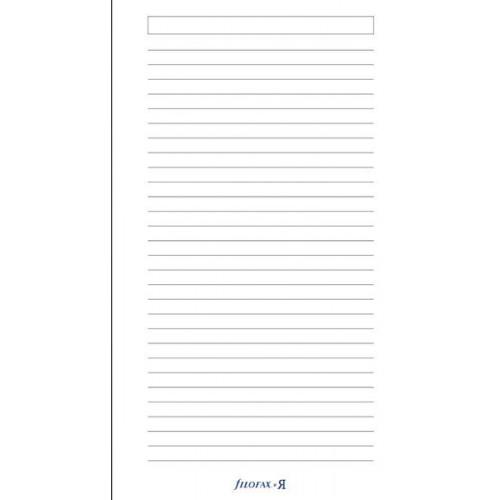 Комплект бланків Папір в лінійку Filofax 100 л Personal Кремова
