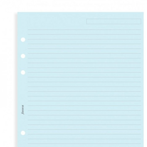 Комплект бланків Папір в лінійку Filofax Personal Блакитний