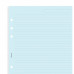 Комплект бланків Папір в лінійку Filofax Personal Блакитний