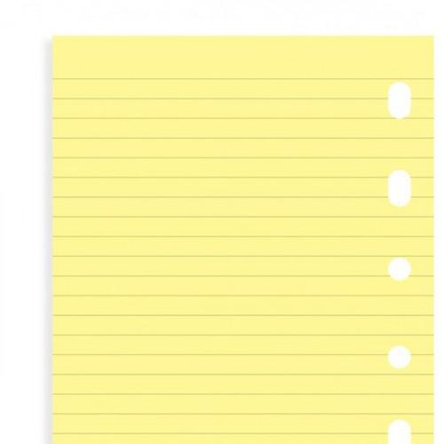 Комплект бланків Папір в лінійку Filofax Pocket Жовтий