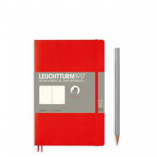 Блокнот Leuchtturm1917 Paperback B6 М'яка обкладинка Червоний Чисті аркуші