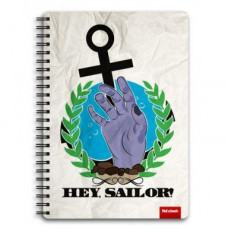 Блокнот "Hey! Sailor!" А5 на пружині