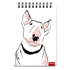 Блокнот "White Bull Terrier" А6 Pad на пружині