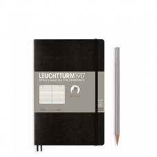 Блокнот Leuchtturm1917 Paperback B6 М'яка обкладинка Чорний Лінія