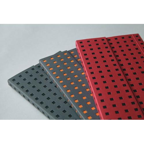 Блокнот Paper-Oh Quadro B6 Чисті аркуші Чорний на Червоному