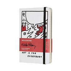 Блокнот Moleskine Keith Haring Кишеньковий B7 Твердий Лінія Білий
