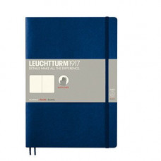 Блокнот Leuchtturm1917 Composition (B5), М’яка обкладинка, темно-синій, чисті аркуші