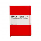 Блокнот Leuchtturm1917 Master Slim A4+ Лінія Червоний