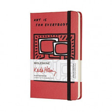 Блокнот Moleskine Keith Haring Кишеньковий B7 Твердий Чисті аркуші Червоний