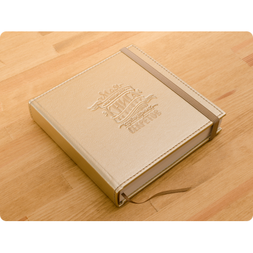 Кук-бук для запису рецептів "Книга кулінарних секретів спільно з Saveurs" Золото