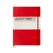 Блокнот Leuchtturm1917 Master Classic A4+ Клітка Червоний