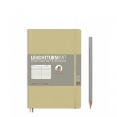 Блокнот Leuchtturm1917 Paperback B6 М'яка обкладинка Пісочний Лінія
