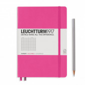 Блокнот Leuchtturm1917 Середній A5 Тверда обкладинка Клітинка Рожевий (New)