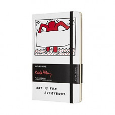 Блокнот Moleskine Keith Haring Середній A5 Твердий Чисті аркуші Білий