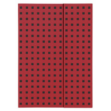 Блокнот Paper-Oh Quadro B5 Лінія Червоне на Чорному