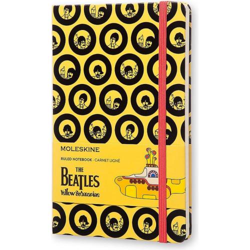 Блокнот Moleskine Beatles Середній A5 Твердий Лінія Жовтий
