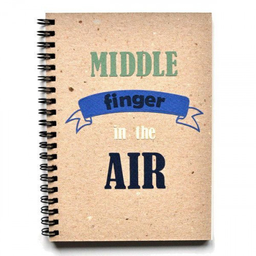 Блокнот на пружині «Middle Finger In The Air»