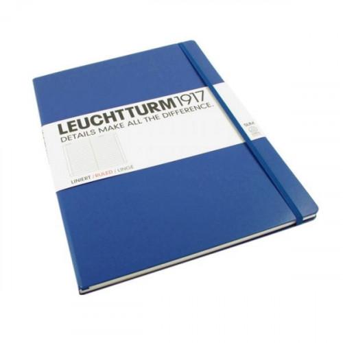 Блокнот Leuchtturm1917 Master Slim A4+ Чисті Аркуші Темно-синій