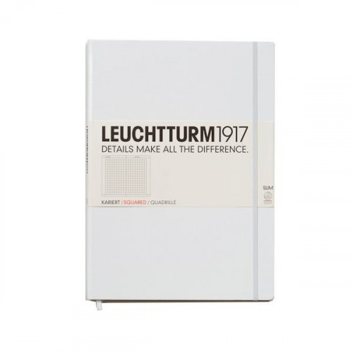 Блокнот Leuchtturm1917 Master Slim A4+ Клітка Білий