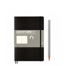 Блокнот Leuchtturm1917 Paperback B6 М'яка обкладинка Чорний Чисті аркуші