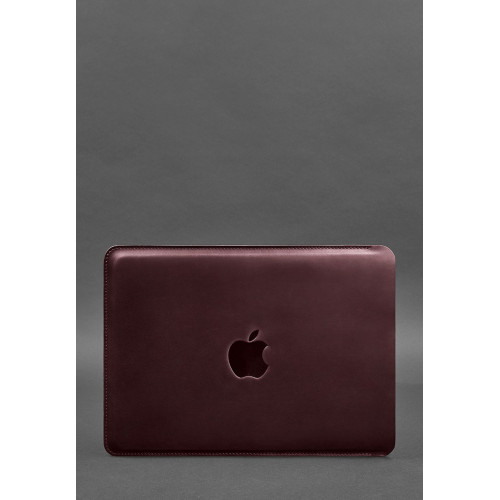 Шкіряний чохол BlankNote для MacBook Air/Pro 13'' Бордовий