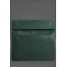 Шкіряний чохол-конверт BlankNote на магнітах для MacBook Pro 15-16'' Зелений