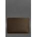 Горизонтальний шкіряний чехол для MacBook Air/Pro 13'' Темно-коричневий