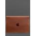 Шкіряний чохол-конверт BlankNote на магнітах для MacBook Pro 15-16'' Світло-коричневий
