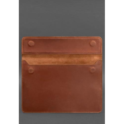 Шкіряний чохол-конверт BlankNote на магнітах для MacBook Pro 15-16'' Світло-коричневий