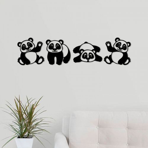 Дерев'яна картина Moku Design Panda Ясен 90x87 см