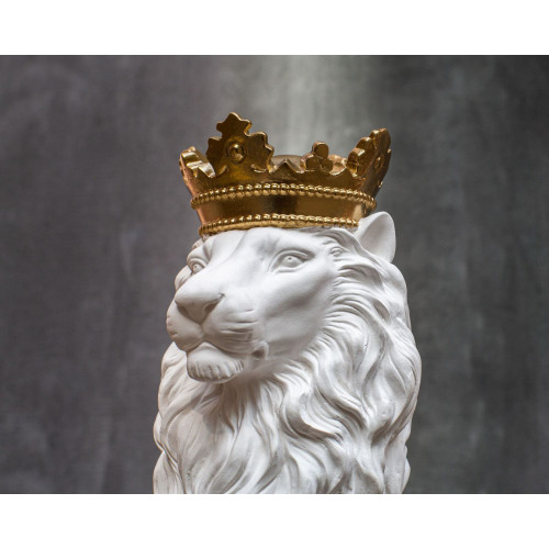 Гіпсовий бюст Article Лев з золотою короною