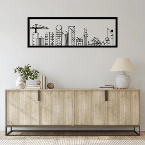 Дерев'яна картина Moku Design Modern city Ясен 60x20 см