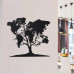 Дерев'яна картина Moku Design World map tree Ясен 60x59 см