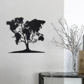 Дерев'яна картина Moku Design World map tree Ясен 90x88 см