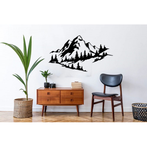 Дерев'яна картина Mountain Фанера 90 x 51 см