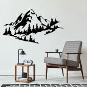 Дерев'яна картина Mountain Фанера 90 x 51 см