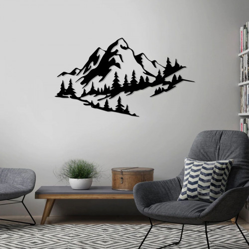 Дерев'яна картина Moku Design Mountain Ясен 60x34 см
