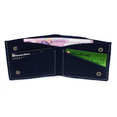Тонкий шкіряний гаманець-портмоне Black Brier P-13-96