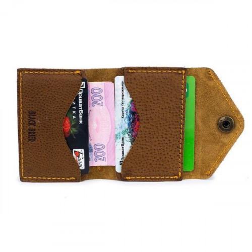Тонкий гаманець-портмоне Black Brier з натуральної шкіри P-11-80