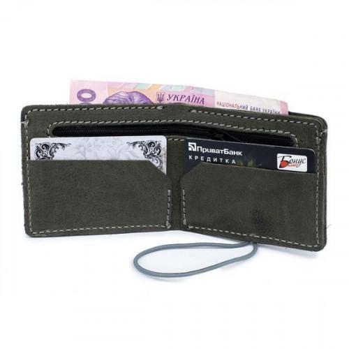 Тонкий шкіряний гаманець-портмоне Black Brier «western» P-8-77