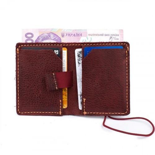 Тонкий шкіряний гаманець-портмоне Black Brier P-9-78
