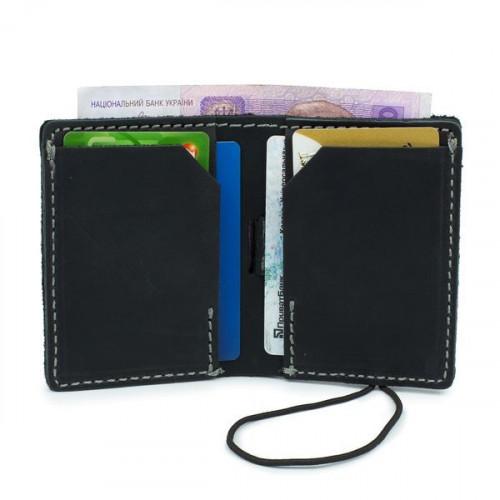 Тонкий шкіряний гаманець-портмоне Black Brier P-9-35