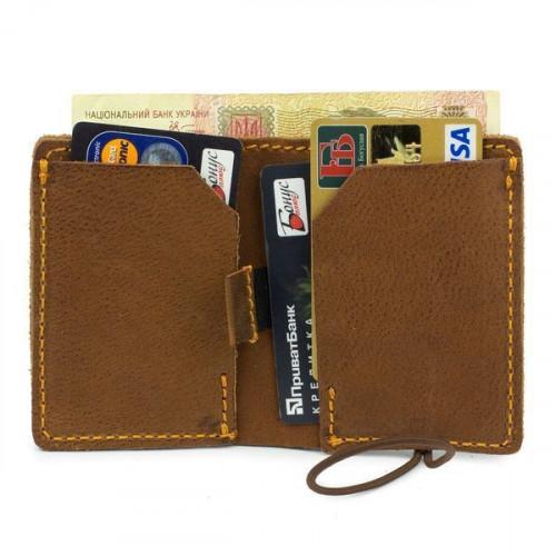 Тонкий шкіряний гаманець-портмоне Black Brier P-9-80