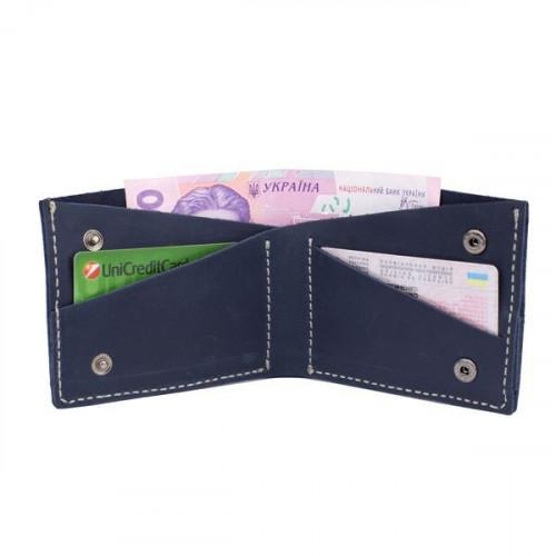 Тонкий шкіряний гаманець-портмоне Black Brier P-13-97