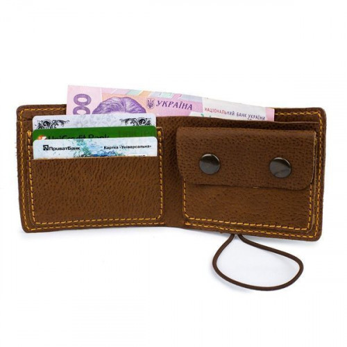 Тонкий шкіряний гаманець-портмоне Black Brier P-1-80