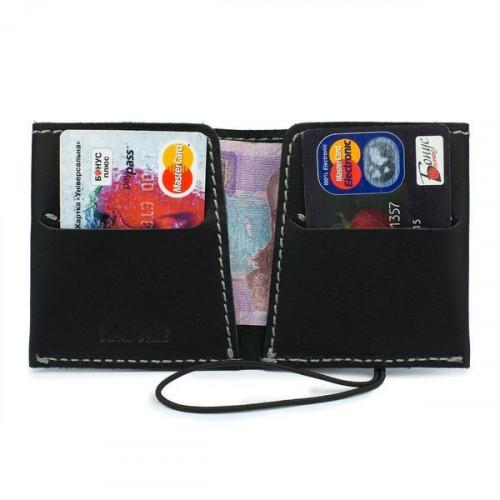 Шкіряний тонкий гаманець-портмоне Black Brier P-7-35