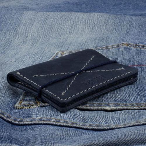 Тонкий шкіряний гаманець-портмоне Black Brier P-10-97